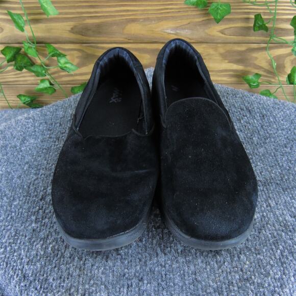 SKECHERS‎ Women's Goga Max Slip-On Black Leather Sz 9.5 Wide Gently Used 2025 - Picture 2 of 7